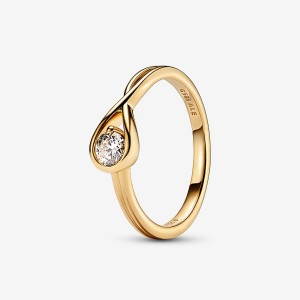 Pandora Brilliance Lab-created 0.25 ct tw Diamond Ring Gold | 81472-BDAO