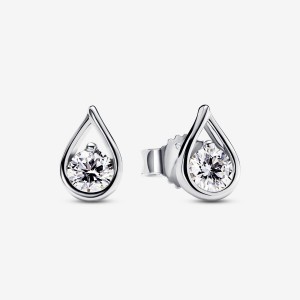 Pandora Brilliance Lab-created 0.50 ct tw Diamond Stud Earrings Sterling Silver | 67102-AMQU