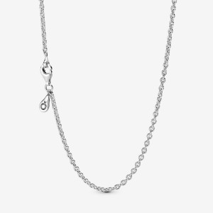 Pandora Cable Chain Necklace Sterling Silver | 67423-RUSZ