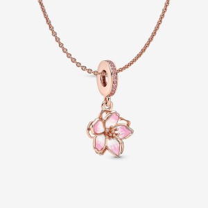 Pandora Cherry Blossom Pendant Necklace Set | 40572-UKBX