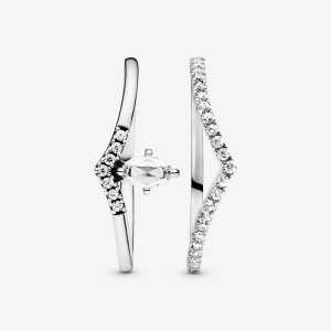 Pandora Classic Wishbone Stacking Ring Set | 24657-TGLZ