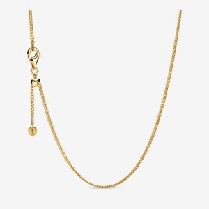 Pandora Curb Chain Necklace Gold Plated | 93148-ONJW