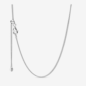 Pandora Curb Chain Necklace Sterling Silver | 28096-PJBX