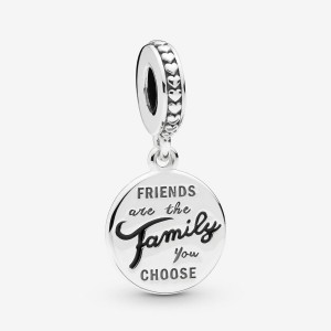 Pandora Friends Are Family Dangle Charm Sterling Silver | 81269-GQDH