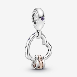 Pandora Heart Full of Hearts Dangle Charm Two-tone | 41702-NCZD