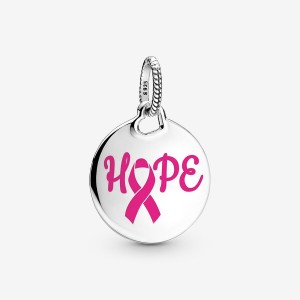 Pandora Hope Pink Ribbon Pendant | 34196-QJVE