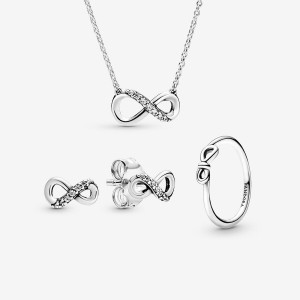 Pandora Infinite Love Jewelry Set Sterling Silver | 76359-LEVX