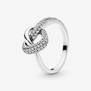 Pandora Knotted Heart Ring Romantic Jewelry | 17609-FKZC