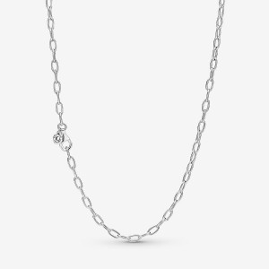 Pandora Link Chain Necklace Sterling Silver | 43598-SNIG