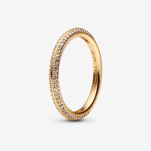 Pandora ME Pavé Ring Gold Plated | 17460-FNCE