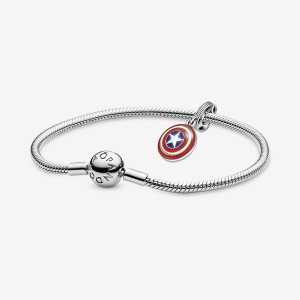 Pandora Marvel Captain America Shield Bracelet Set | 32184-DXMI