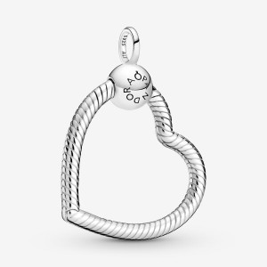 Pandora Moments Heart Charm Pendant Sterling Silver | 17492-IDWL