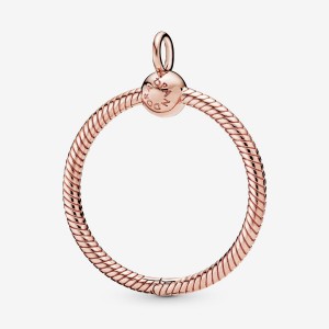 Pandora Moments Medium O Pendant - FINAL SALE Rose Gold Plated | 98417-LKUE