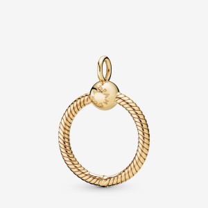 Pandora Moments Small O Pendant Gold Plated | 67840-UNLH