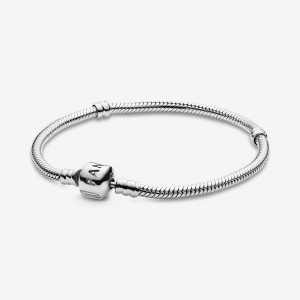 Pandora Moments Snake Chain Bracelet Sterling Silver | 74296-JMBY