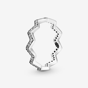 Pandora Shimmering Zigzag Ring - FINAL SALE Sterling Silver | 58106-OVYJ