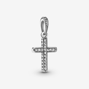 Pandora Sparkling Cross Pendant Sterling Silver | 60529-ELSY