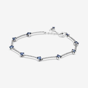 Pandora Sparkling Pavé Bars Bracelet Sterling Silver | 34570-DQMC