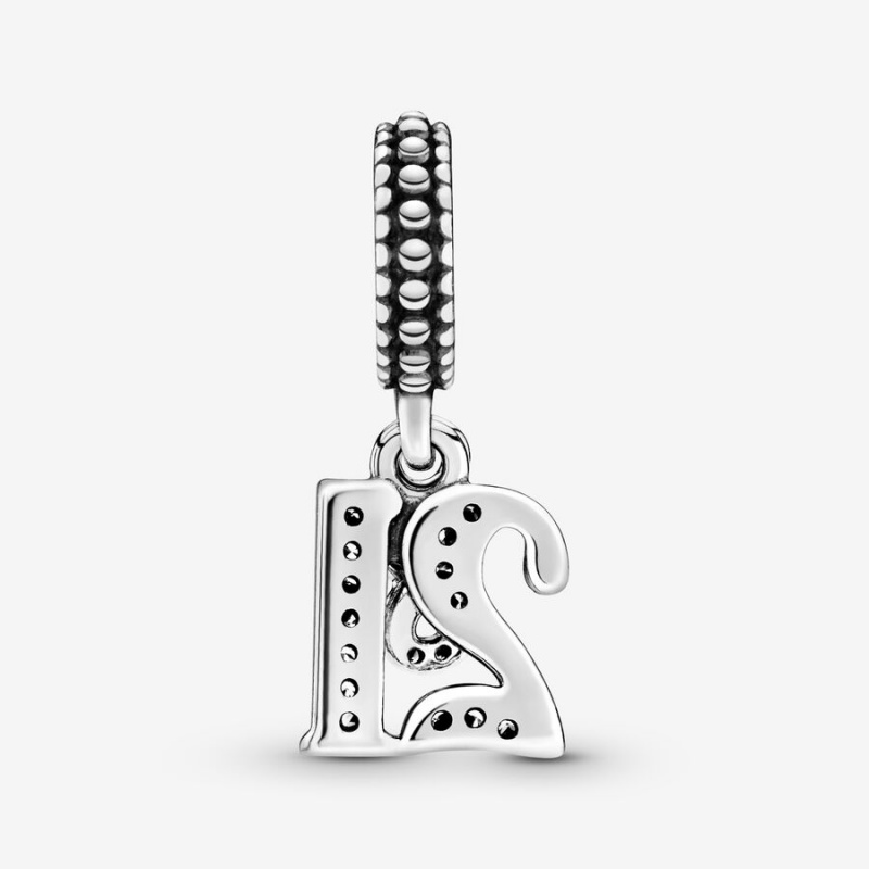 Pandora 21st Celebration Dangle Charm Sterling Silver | 54027-QWPY