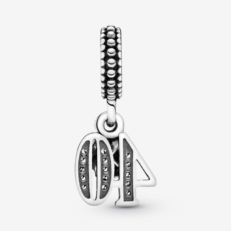 Pandora 40th Celebration Dangle Charm Sterling Silver | 46573-XPRG