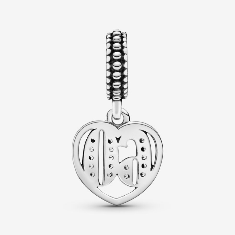 Pandora 60th Celebration Dangle Charm Sterling Silver | 62803-FTUW