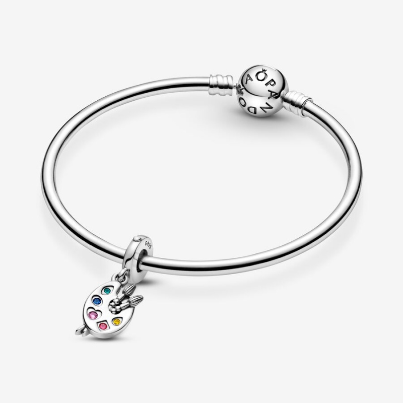 Pandora Artist's Palette Dangle Charm Sterling Silver | 83067-TRFO