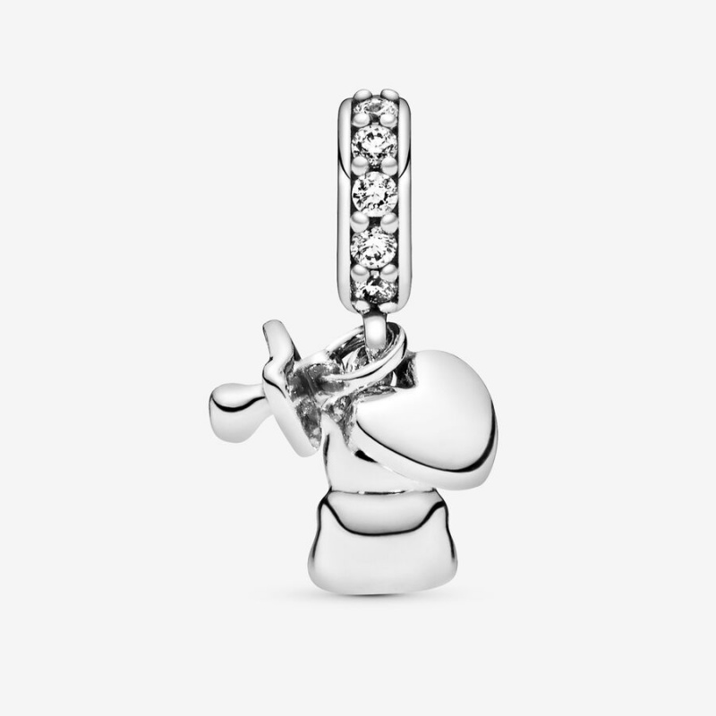 Pandora Baby Teddy Bear Dangle Charm Sterling Silver | 13029-FQKB