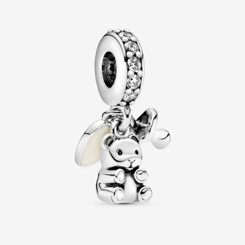 Pandora Baby Teddy Bear Dangle Charm Sterling Silver | 13029-FQKB