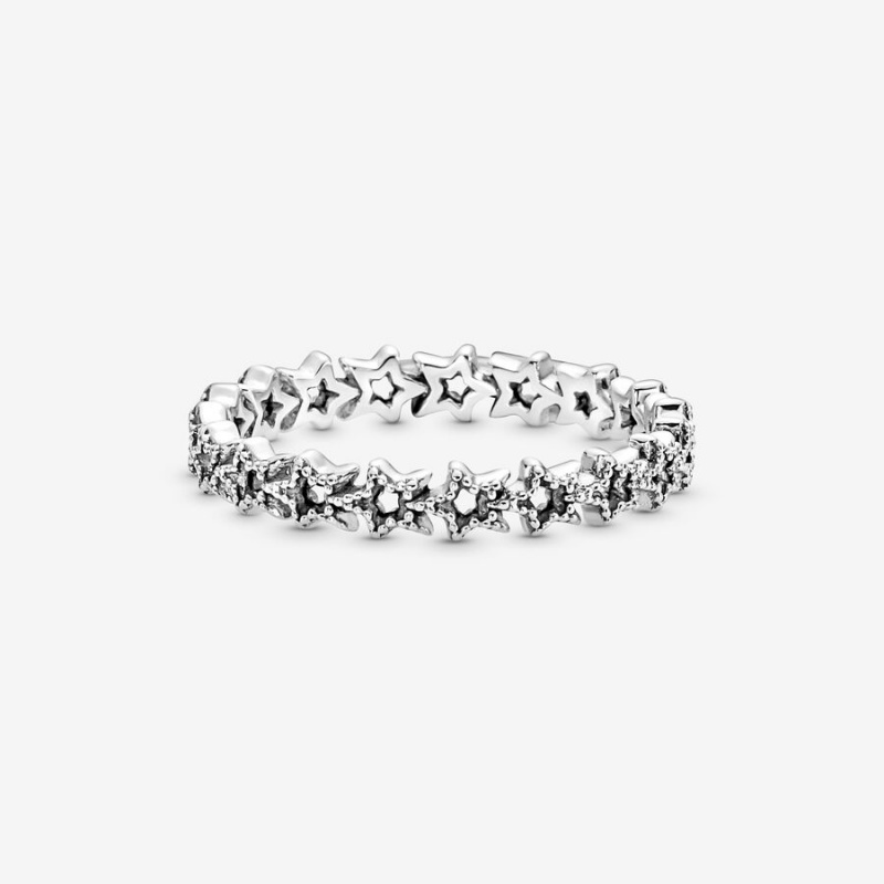 Pandora Band of Asymmetric Stars Ring Sterling Silver | 06348-LKAN