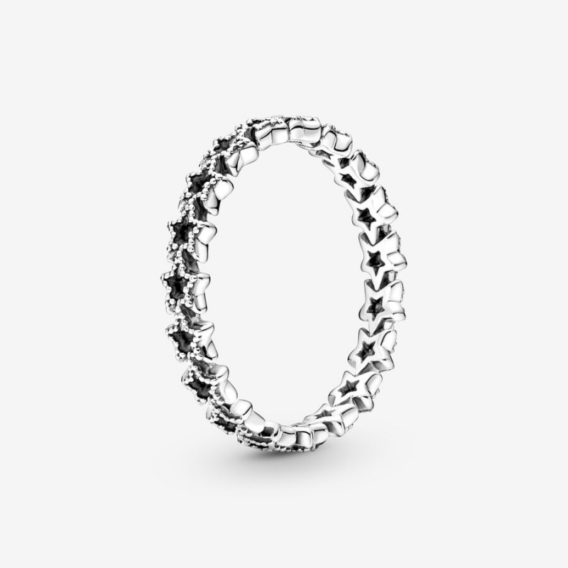 Pandora Band of Asymmetric Stars Ring Sterling Silver | 06348-LKAN