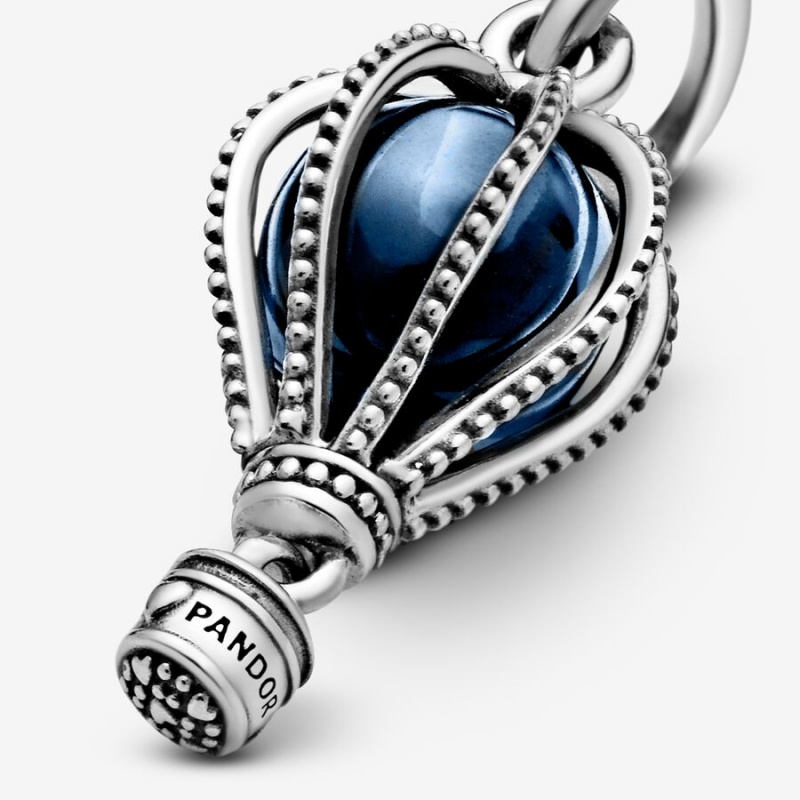 Pandora Blue Hot Air Balloon Travel Charm Travel Charms | 79406-DMBO