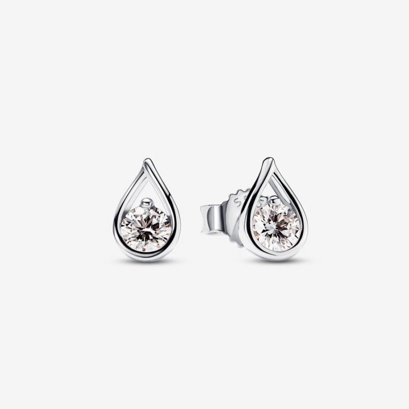 Pandora Brilliance 0.45 ct tw Lab-created Diamond Ring and Earrings Set | 16980-HKLG