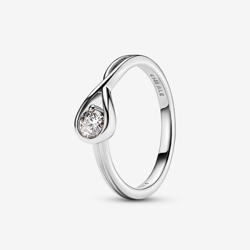 Pandora Brilliance 0.45 ct tw Lab-created Diamond Ring and Earrings Set | 16980-HKLG