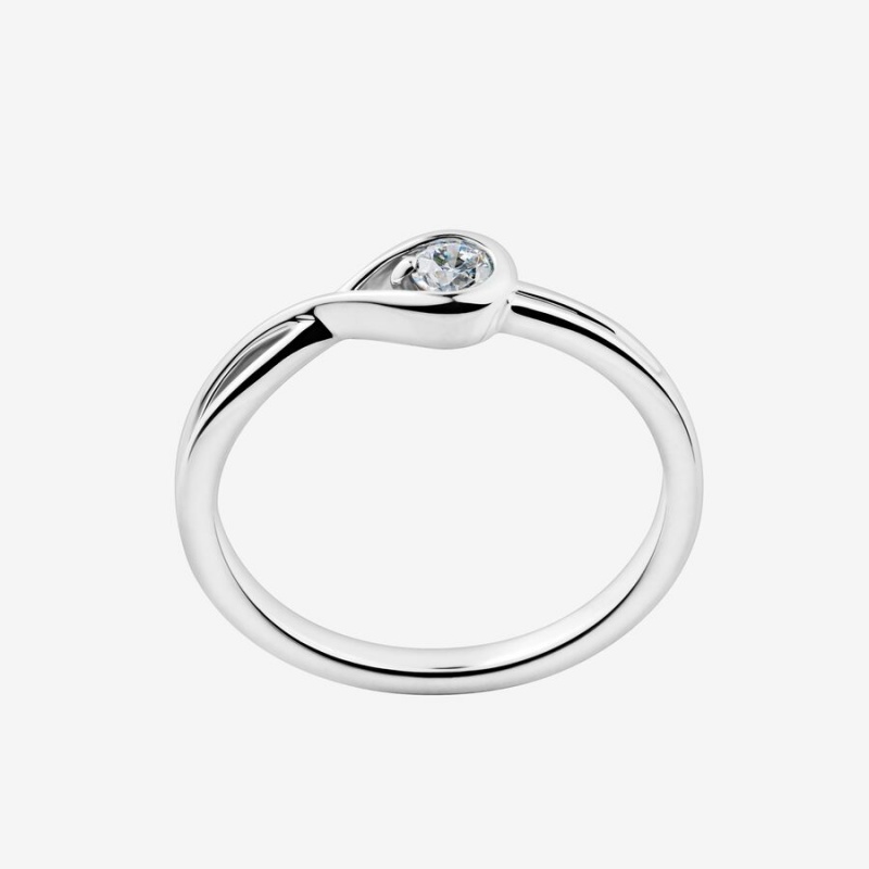 Pandora Brilliance Lab-created 0.15 ct tw Diamond Ring Sterling Silver | 74291-TISL