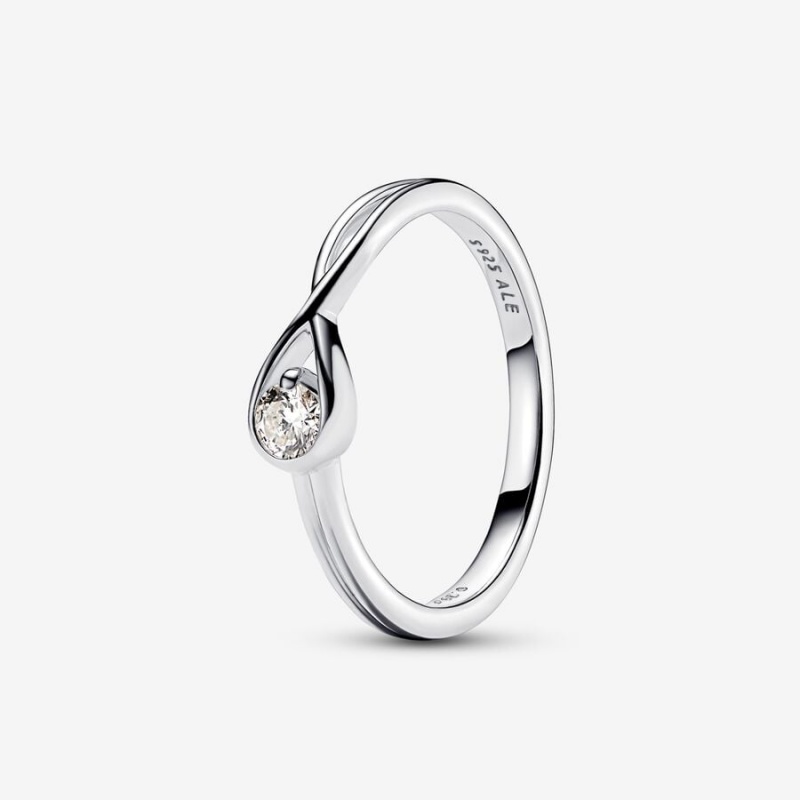 Pandora Brilliance Lab-created 0.15 ct tw Diamond Ring Sterling Silver | 74291-TISL