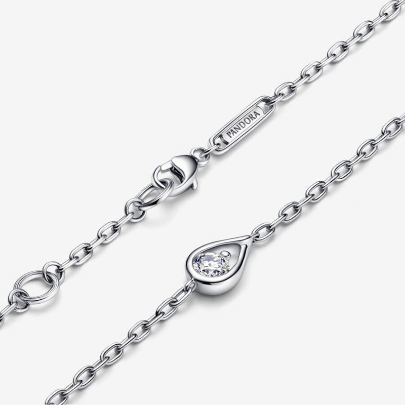 Pandora Brilliance Lab-created 0.25 ct tw Diamond Chain Bracelet Sterling Silver | 53126-JHTC