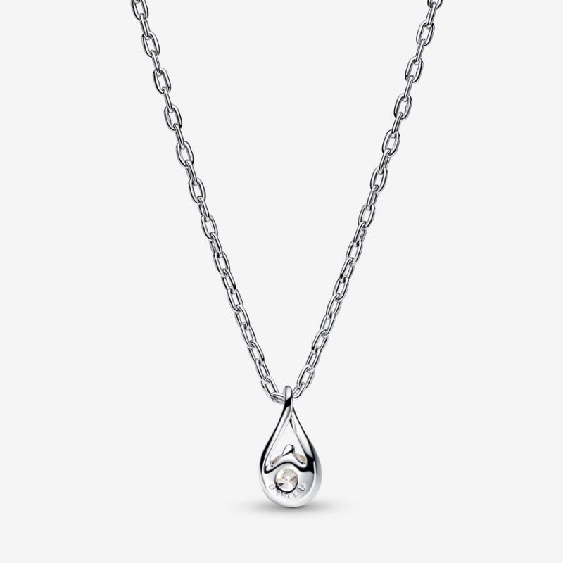 Pandora Brilliance Lab-created 0.25 ct tw Diamond Pendant & Necklace Sterling Silver | 21389-EYKZ