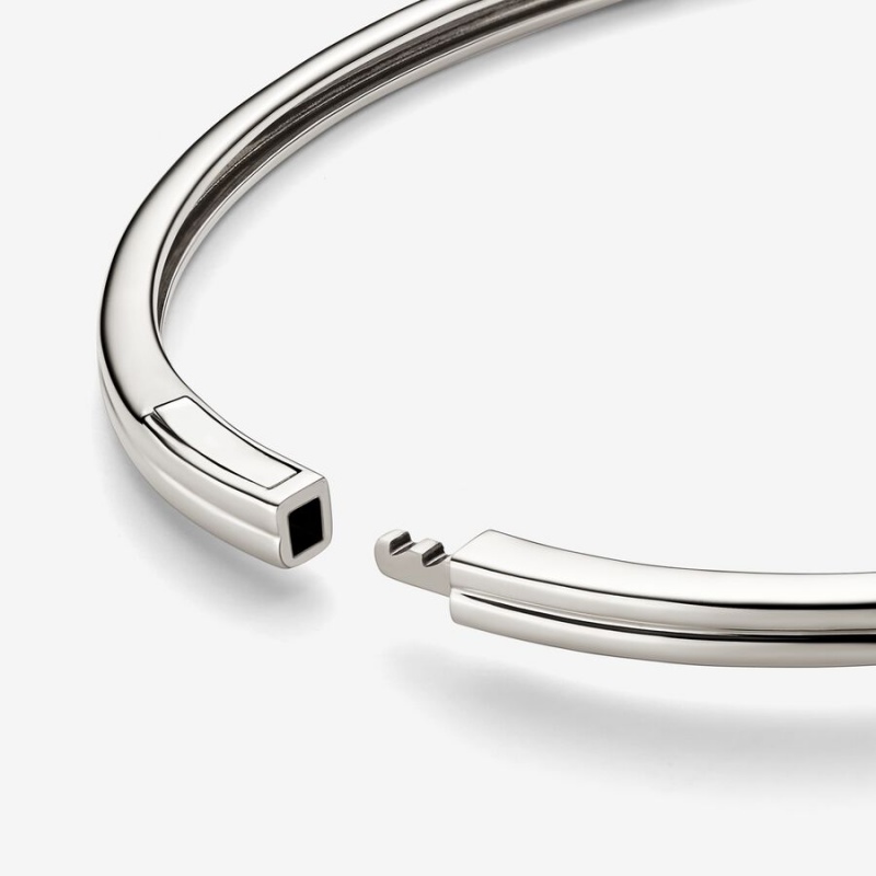 Pandora Brilliance Lab-created 0.25 ct tw Diamond Bangle White Gold | 87512-EYUD