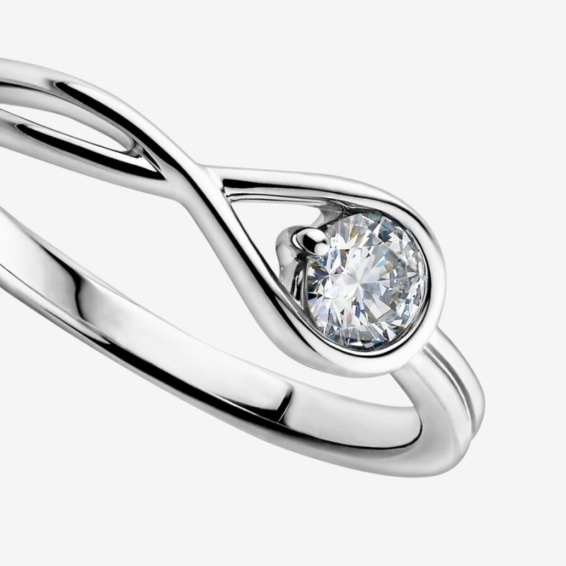 Pandora Brilliance Lab-created 0.25 ct tw Diamond Ring Sterling Silver | 26371-BXHO