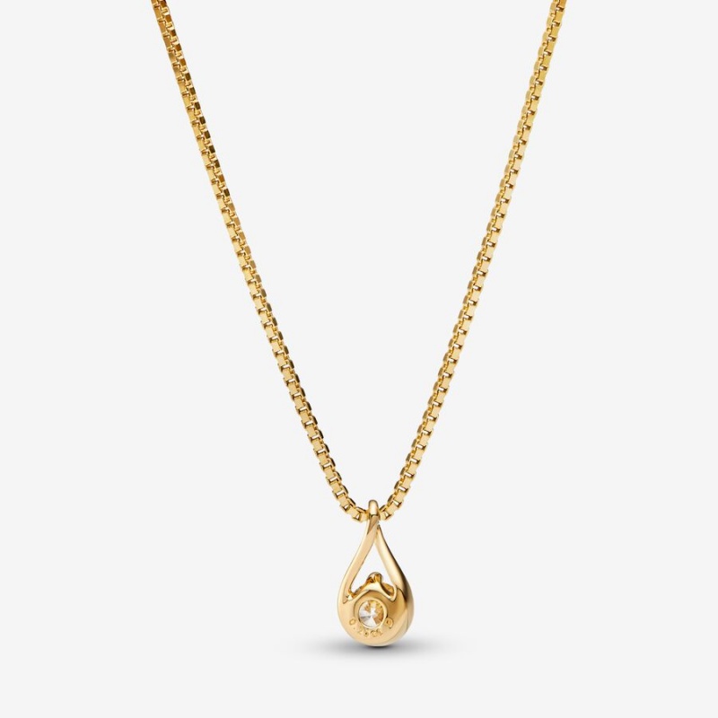 Pandora Brilliance Lab-created 0.25 ct tw Diamond Pendant & Necklace Gold | 76890-SYXJ