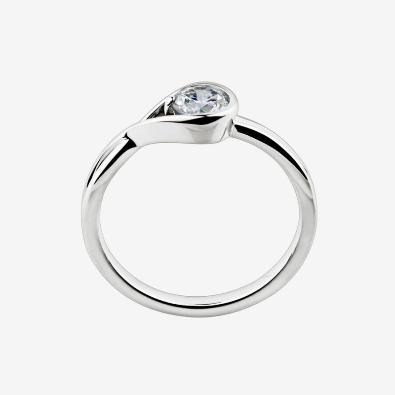 Pandora Brilliance Lab-created 0.50 ct tw Diamond Ring White Gold | 27610-EDXT