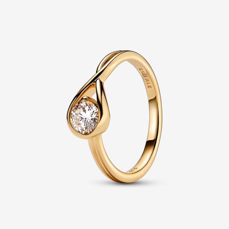 Pandora Brilliance Lab-created 0.50 ct tw Diamond Ring Gold | 40195-MLKU