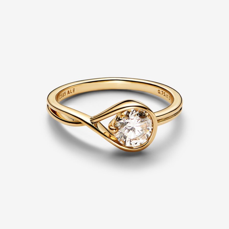 Pandora Brilliance Lab-created 0.75 ct tw Diamond Ring Gold | 96021-ZNEY