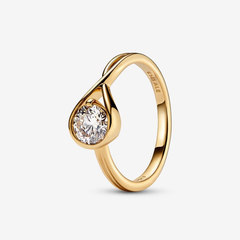 Pandora Brilliance Lab-created 0.75 ct tw Diamond Ring Gold | 96021-ZNEY