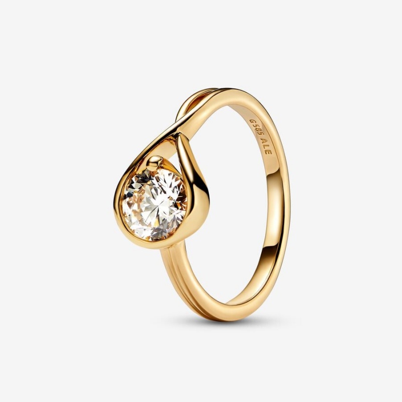 Pandora Brilliance Lab-created 1.00 ct tw Diamond Ring Gold | 68150-ETSP