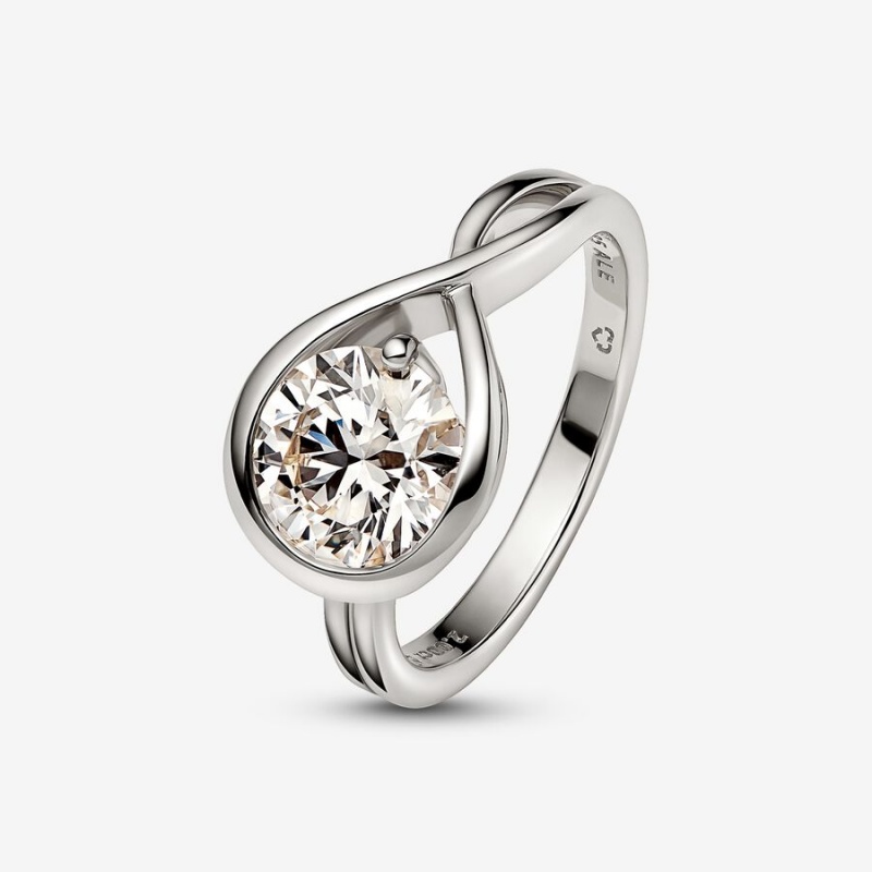 Pandora Brilliance Lab-created 2.00 ct tw Diamond Ring White Gold | 78364-HQWA