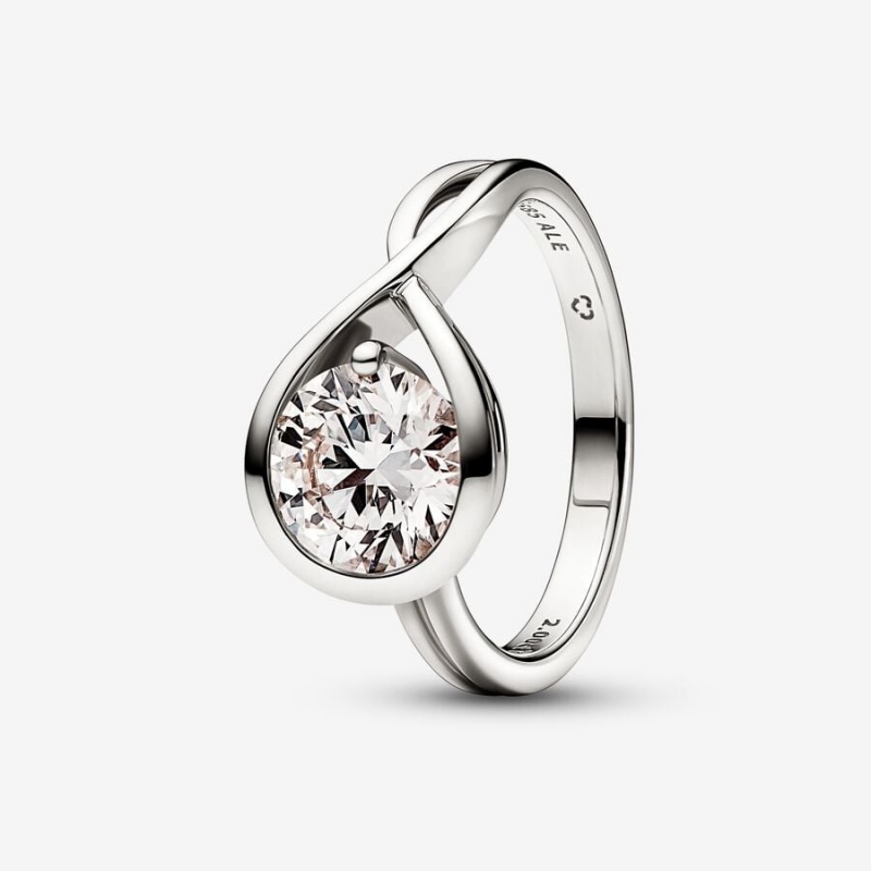 Pandora Brilliance Lab-created 2.00 ct tw Diamond Ring White Gold | 78364-HQWA