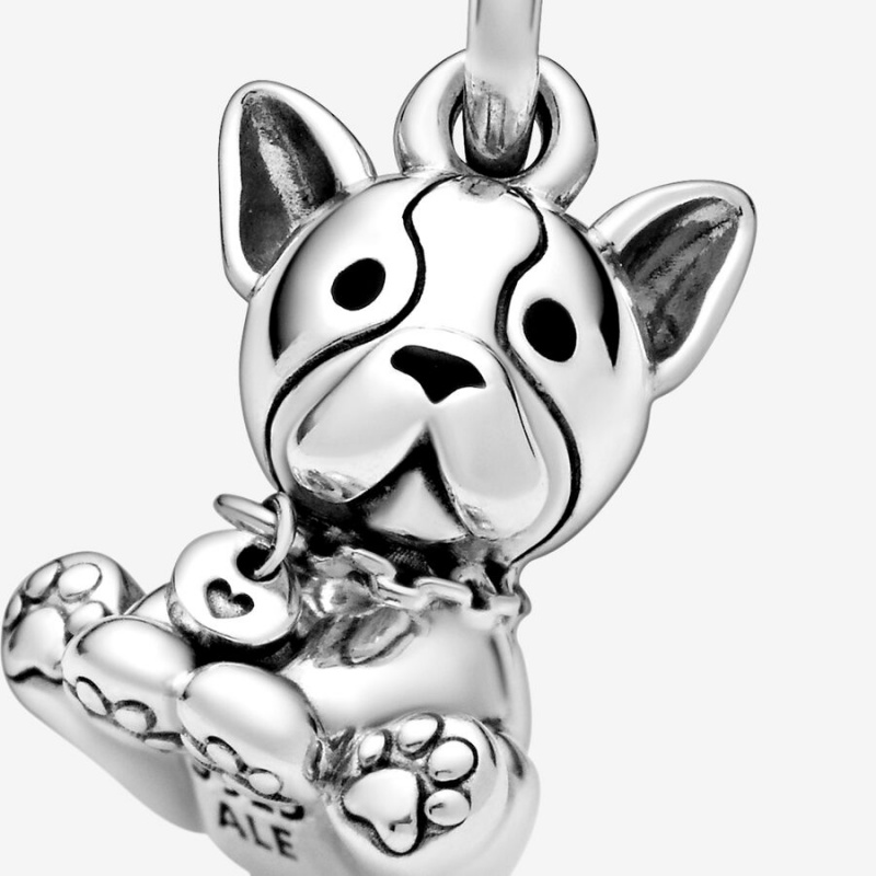 Pandora Bulldog Puppy Dog Dangle Charm Dog Charms | 17495-LSXH