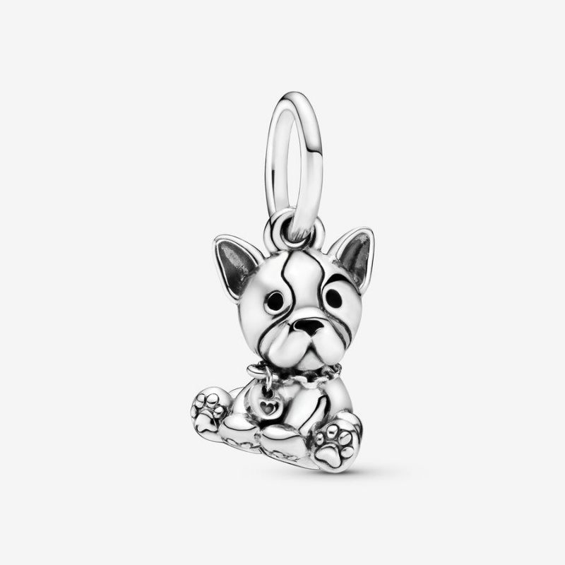 Pandora Bulldog Puppy Dog Dangle Charm Dog Charms | 17495-LSXH