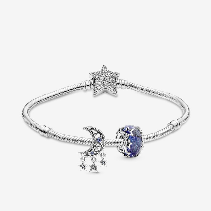 Pandora Celestial Bleu Charm Bracelet Set | 76058-DGOT